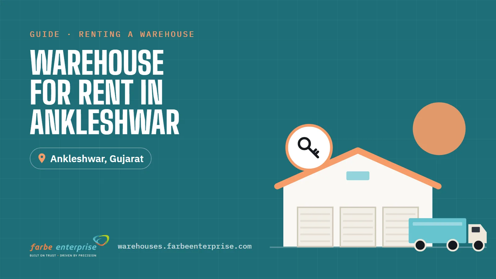 Cover image for “Warehouse for Rent in Ankleshwar: A Guide for Manufacturers and Traders”, a Farbe Warehouses guide
