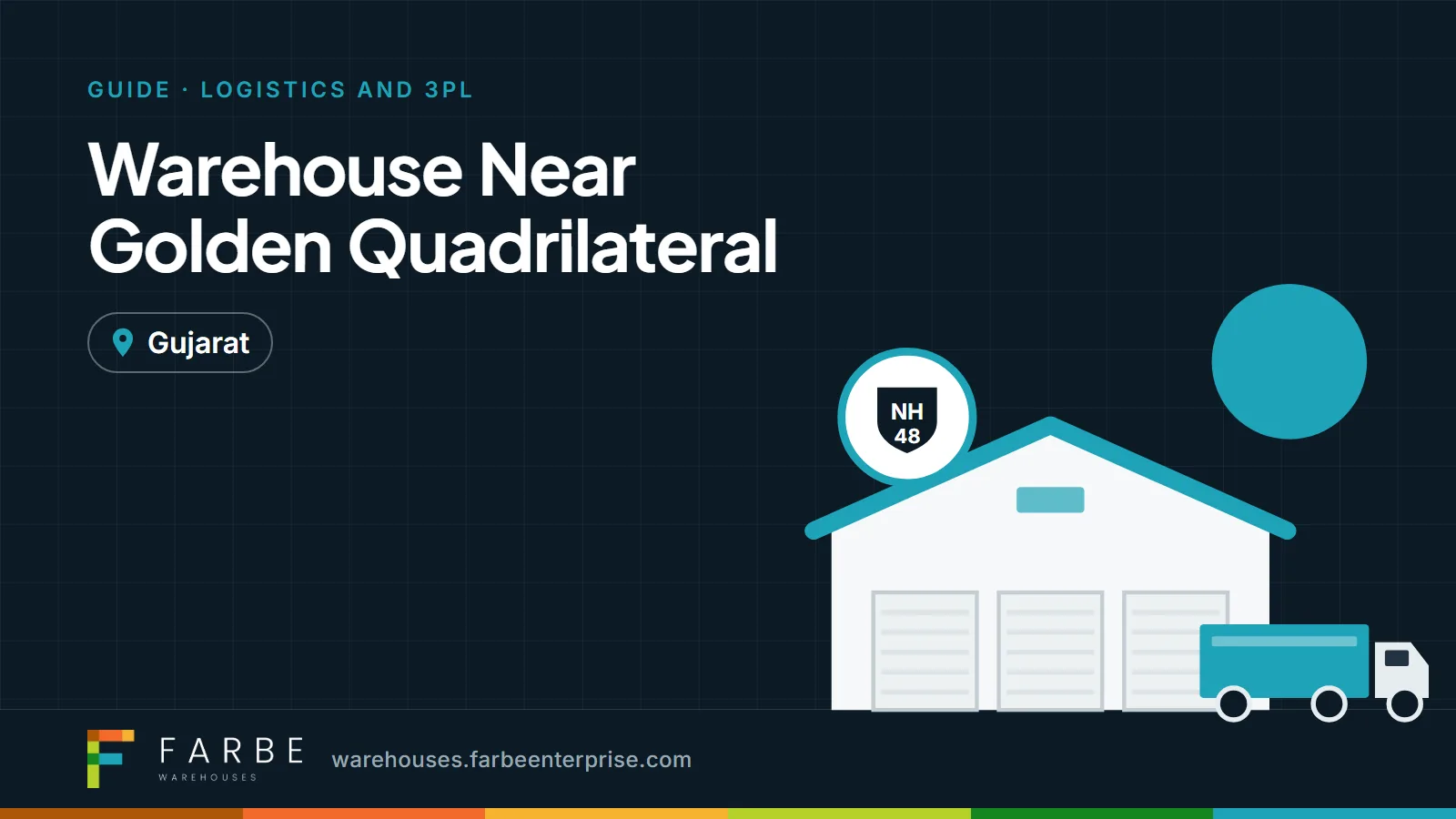 Cover image for “Warehouse Near Golden Quadrilateral: Advantages for Transportation and Distribution”, a Farbe Warehouses guide