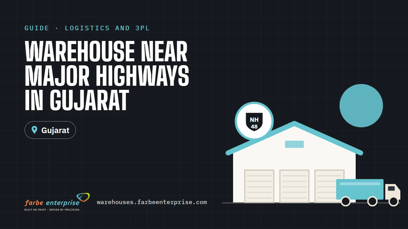 Cover image for “Warehouse Near Major Highways in Gujarat: What Businesses Should Know”, a Farbe Warehouses guide
